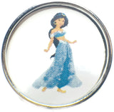 Disney Aladdin Princess Jasmine 18MM - 20MM Fashion Snap Jewelry Snap Charm