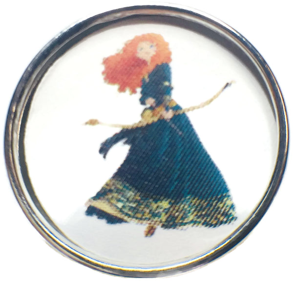 Disney Merida From Brave 18MM - 20MM Fashion Snap Jewelry Snap Charm