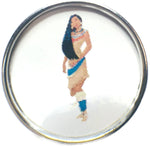 Disney Pocahontas 18MM - 20MM Fashion Snap Jewelry Snap Charm