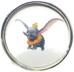 Disney Dumbo The Flying Elephant 18MM - 20MM Fashion Snap Jewelry Snap Charm