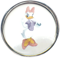 Disney Daisy Duck 18MM - 20MM Fashion Snap Jewelry Snap Charm
