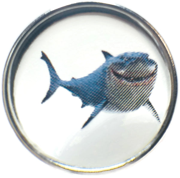 Disney Nemo Bruce The Great White Shark 18MM - 20MM Fashion Snap Jewelry Snap Charm