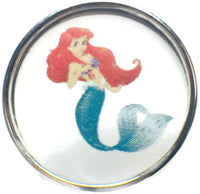 Disney Ariel The Little Mermaid 18MM - 20MM Fashion Snap Jewelry Snap Charm