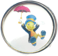 Disney Jiminy Cricket 18MM - 20MM Fashion Snap Jewelry Snap Charm