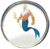 Disney The Little Mermaid King Triton 18MM - 20MM Fashion Snap Jewelry Snap Charm