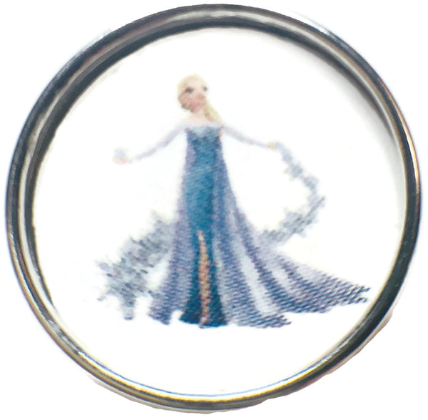 Disney Princess Elsa Frozen 18MM - 20MM Fashion Snap Jewelry Snap Charm
