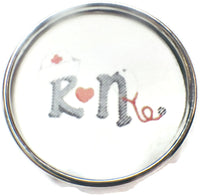 Registered Nurse RN 18MM - 20MM Fashion Snap Jewelry Snap Charm