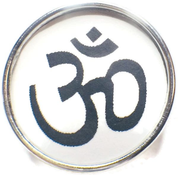 Namaste Aum Symbol 18MM - 20MM Fashion Snap Jewelry Snap Charm
