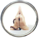 Namaste Hands With Mala Beads 18MM - 20MM Fashion Snap Jewelry Snap Charm