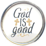God Is Good 18MM - 20MM Fashion Snap Jewelry Snap Charm