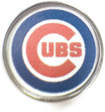 MLB Baseball Logo Chicago Cubs 18MM - 20MM Fashion Snap Jewelry Snap Charm