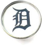 MLB Baseball Logo Detroit Tigers 18MM - 20MM Fashion Snap Jewelry Snap Charm