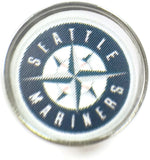 MLB Baseball Logo Seattle Mariners 18MM - 20MM Fashion Snap Jewelry Snap Charm