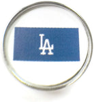 MLB Baseball Logo Los Angeles Dodgers 18MM - 20MM Fashion Snap Jewelry Snap Charm