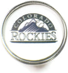 MLB Baseball Logo Colorado Rockies 18MM - 20MM Fashion Snap Jewelry Snap Charm