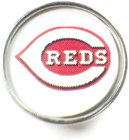 MLB Baseball Logo Cincinnati Reds 18MM - 20MM Fashion Snap Jewelry Snap Charm