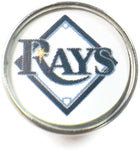 MLB Baseball Logo Tampa Bay Rays 18MM - 20MM Fashion Snap Jewelry Snap Charm
