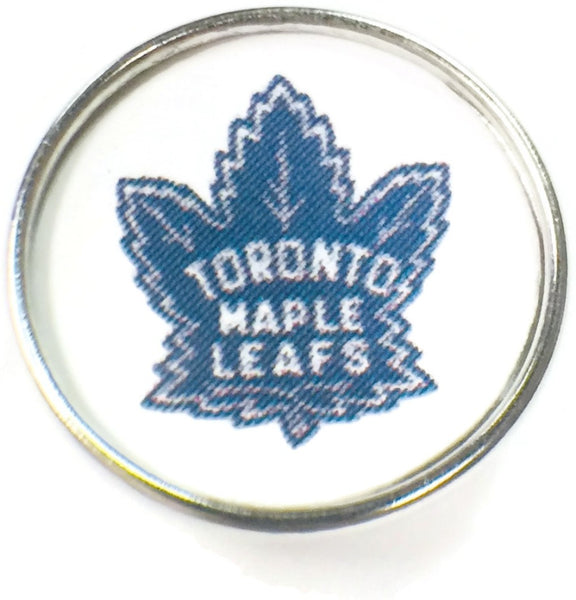 NHL Hockey Logo Toronto Maple Leafs 18MM - 20MM Fashion Snap Jewelry Snap Charm