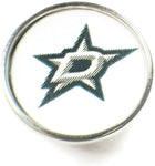 NHL Hockey Logo Dallas Stars 18MM - 20MM Fashion Snap Jewelry Snap Charm