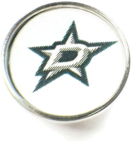 NHL Hockey Logo Dallas Stars 18MM - 20MM Fashion Snap Jewelry Snap Charm
