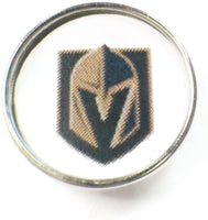 NHL Hockey Logo Vegas Golden Knights 18MM - 20MM Fashion Snap Jewelry Snap Charm