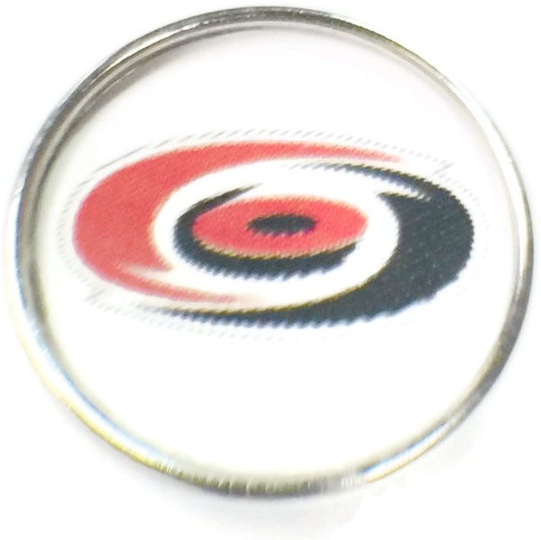 NHL Hockey Logo Carolina Hurricanes 18MM - 20MM Fashion Snap Jewelry Snap Charm