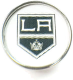 NHL Hockey Logo Los Angeles Kings 18MM - 20MM Fashion Snap Jewelry Snap Charm