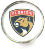 NHL Hockey Logo Florida Panthers 18MM - 20MM Fashion Snap Jewelry Snap Charm