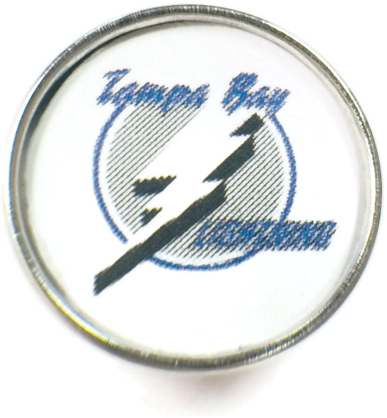 NHL Hockey Logo Tampa Bay Lightning 18MM - 20MM Fashion Snap Jewelry Snap Charm