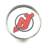 NHL Hockey Logo New Jersey Devils 18MM - 20MM Fashion Snap Jewelry Snap Charm