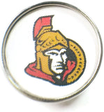NHL Hockey Logo Ottawa Senators 18MM - 20MM Fashion Snap Jewelry Snap Charm