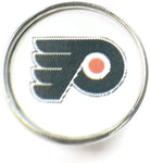 NHL Hockey Logo Philadelphia Flyers 18MM - 20MM Fashion Snap Jewelry Snap Charm