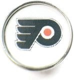 NHL Hockey Logo Philadelphia Flyers 18MM - 20MM Fashion Snap Jewelry Snap Charm
