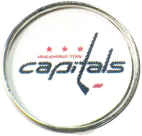NHL Hockey Logo Washington Capitals 18MM - 20MM Fashion Snap Jewelry Snap Charm