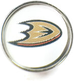 NHL Hockey Logo Anaheim Ducks 18MM - 20MM Fashion Snap Jewelry Snap Charm