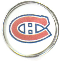 NHL Hockey Logo Montreal Canadiens 18MM - 20MM Fashion Snap Jewelry Snap Charm