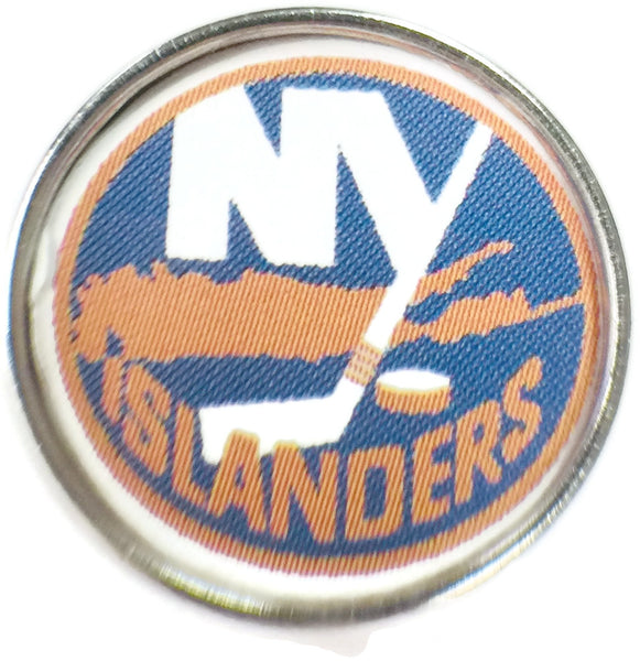 NHL Hockey Logo New York Islanders 18MM - 20MM Fashion Snap Jewelry Snap Charm