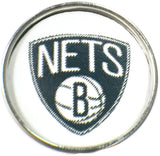 NBA Basketball Logo Brooklyn Nets 18MM - 20MM Fashion Snap Jewelry Snap Charm