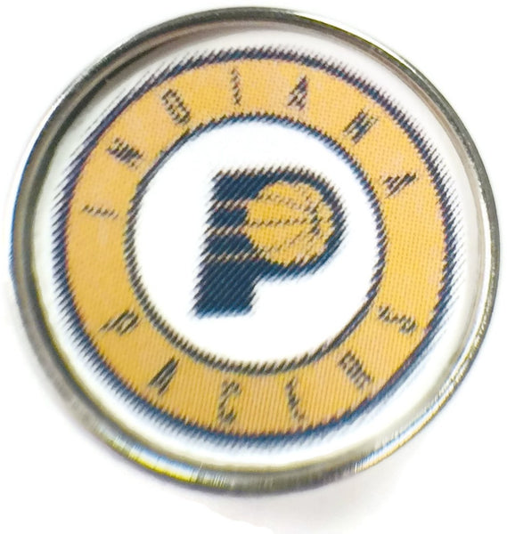 NBA Basketball Logo Indiana Pacers 18MM - 20MM Fashion Snap Jewelry Snap Charm