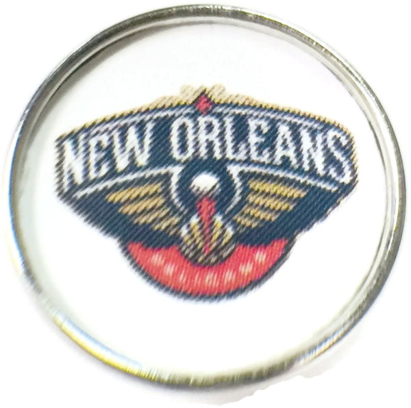 NBA Basketball Logo New Orleans Pelicans 18MM - 20MM Fashion Snap Jewelry Snap Charm