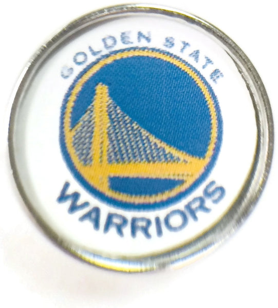 NBA Basketball Logo Golden State Warriors 18MM - 20MM Fashion Snap Jewelry Snap Charm