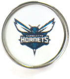 NBA Basketball Logo Charlotte Hornets 18MM - 20MM Fashion Snap Jewelry Snap Charm