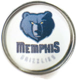NBA Basketball Logo Memphis Grizzlies 18MM - 20MM Fashion Snap Jewelry Snap Charm