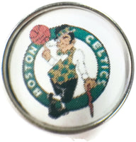 NBA Basketball Logo Boston Celtics 18MM - 20MM Fashion Snap Jewelry Snap Charm