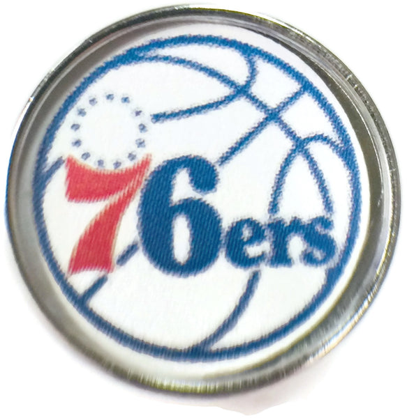NBA Basketball Logo Philadelphia 76ers 18MM - 20MM Fashion Snap Jewelry Snap Charm