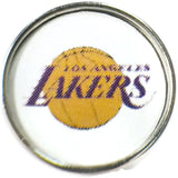 NBA Basketball Logo Los Angeles Lakers 18MM - 20MM Fashion Snap Jewelry Snap Charm