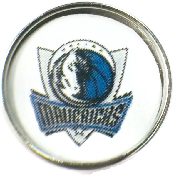 NBA Basketball Logo Dallas Mavericks 18MM - 20MM Fashion Snap Jewelry Snap Charm