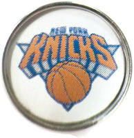 NBA Basketball Logo New York Knicks 18MM - 20MM Fashion Snap Jewelry Snap Charm