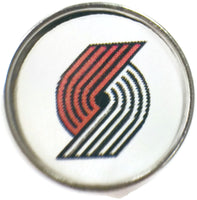 NBA Basketball Logo Portland Trail Blazers 18MM - 20MM Fashion Snap Jewelry Snap Charm