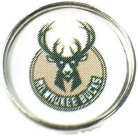 NBA Basketball Logo Milwaukee Bucks 18MM - 20MM Fashion Snap Jewelry Snap Charm